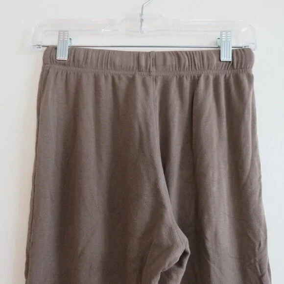 SPLITS59 Brooks Fleece Cropped Flare Pants in Lentil Athleisure Neutral Sz XS - Picture 12 of 13